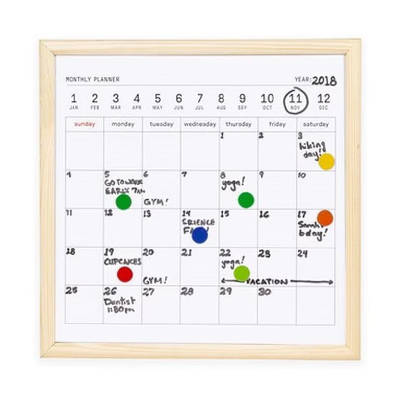 MINI WHITE BOARD CALENDAR