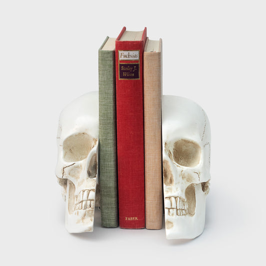 SKULL BOOKENDS