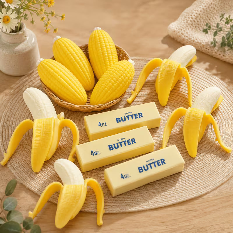 Squishy Butter, Banana, Corn