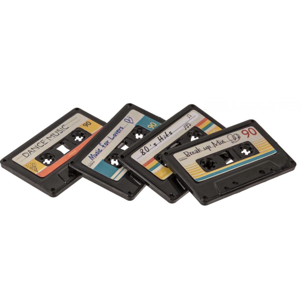 Magnet per frigoriferin "Retro Cassette" 4 cope