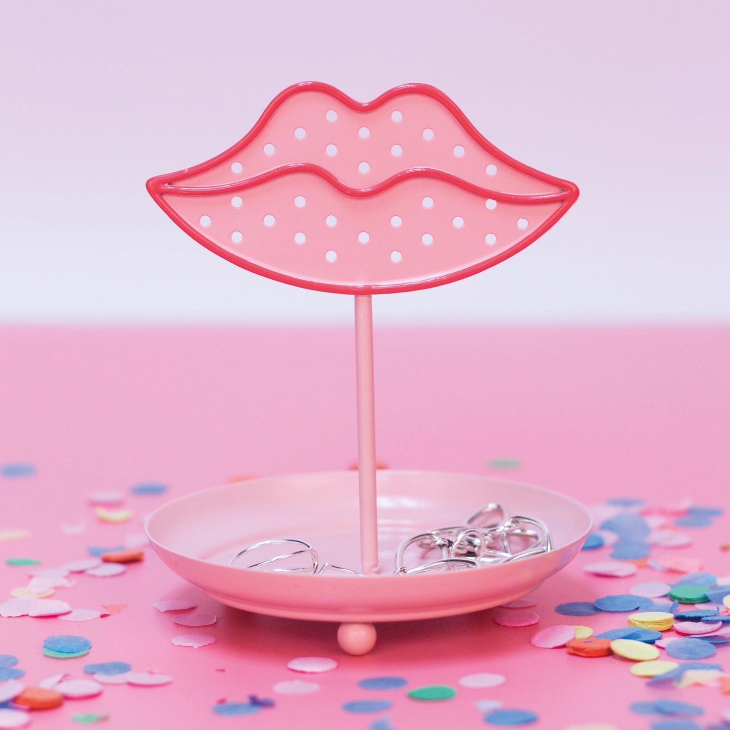Mbajtese bizhush metalike "LIPS"