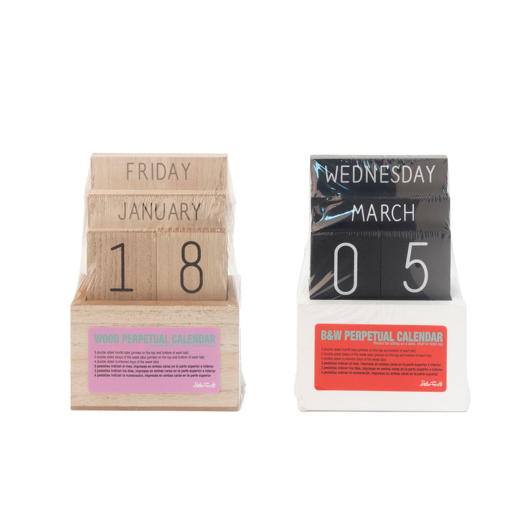 Kalendar Druri "NATURAL WOODEN"