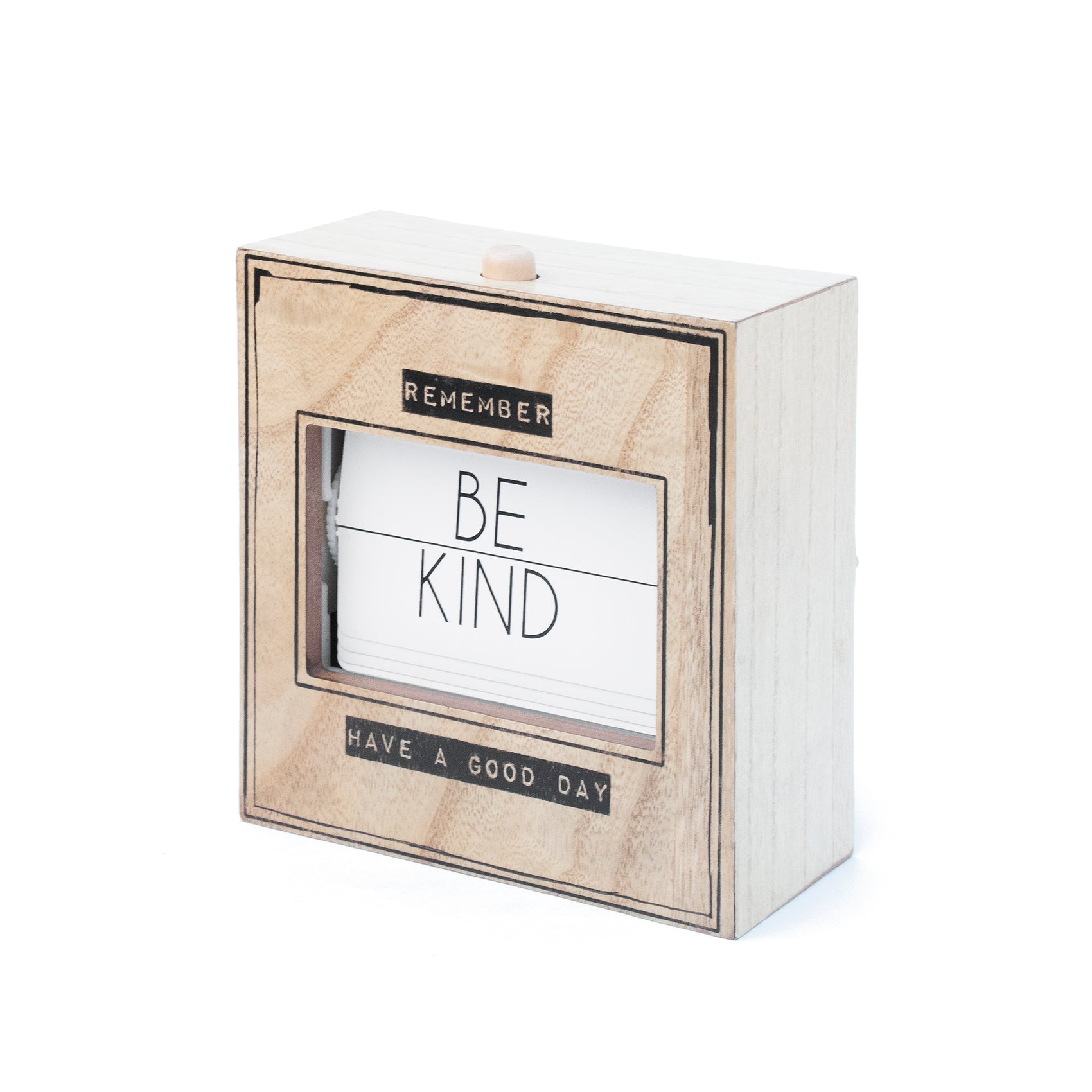 Kalendar Flip me fraza "HAPPY LIFE WOOD"