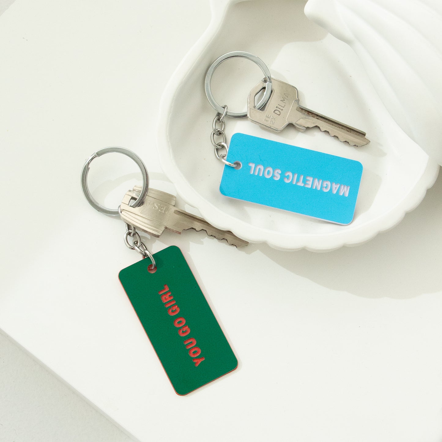 Mbajtese celsash set 2 cope "GREEN & BLUE"