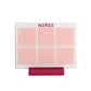 Mbajtese shenimesh me marker "RANDOM NOTES Pink"