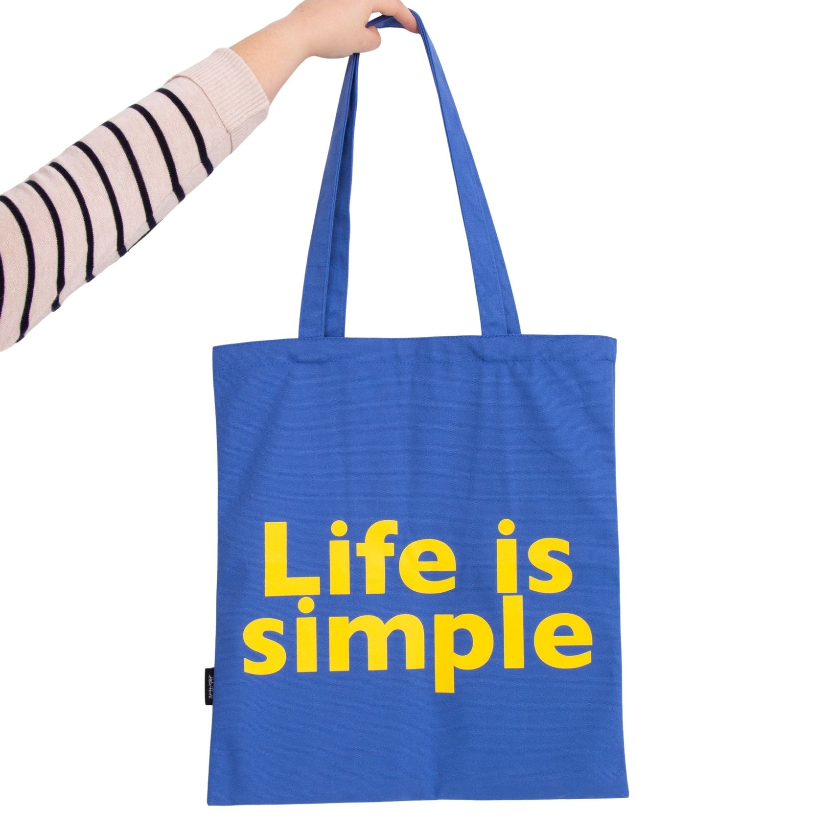 Tote Bag "LIFE IS SIMPLE BLUE"