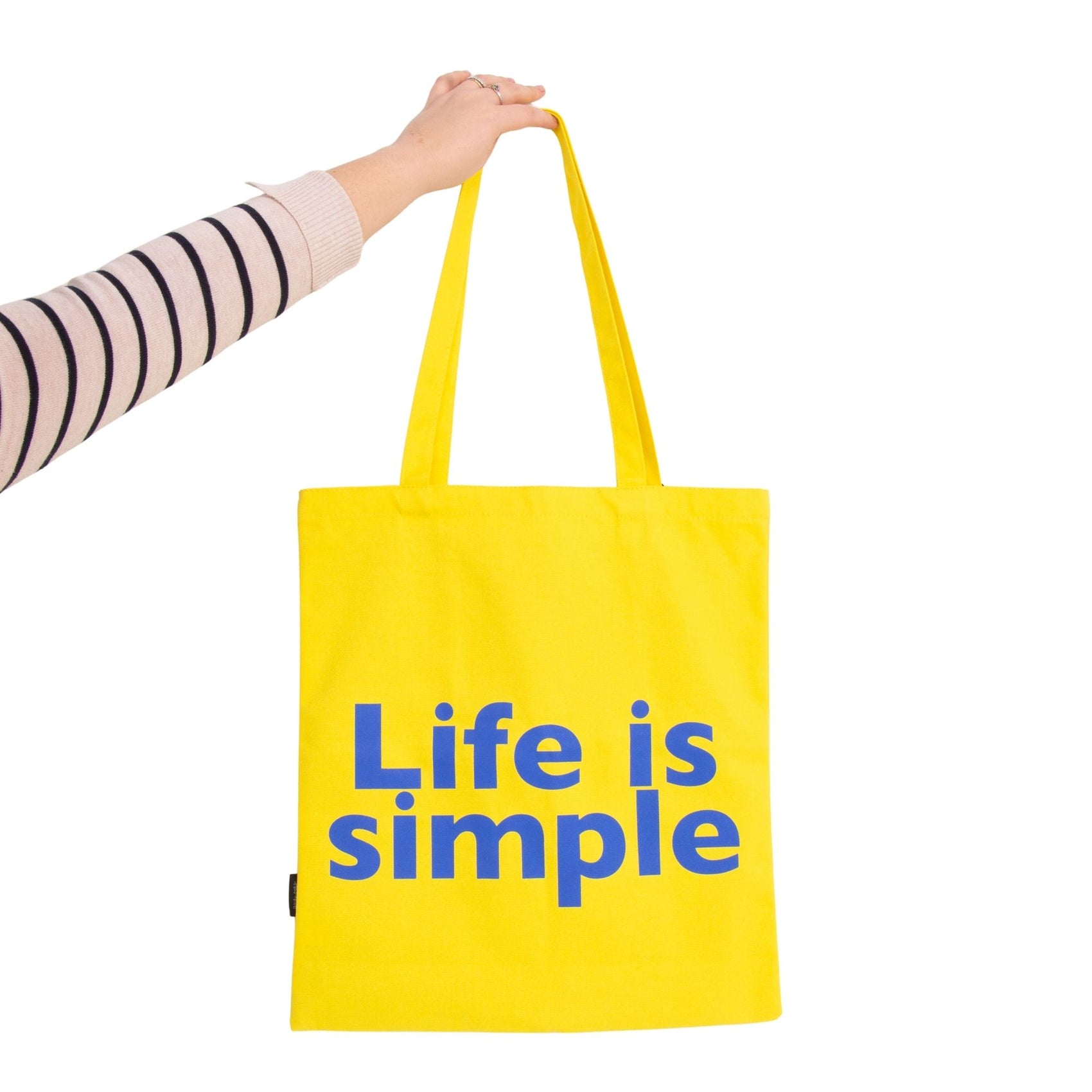 Tote bag "LIFE IS SIMPLE YELLOW"