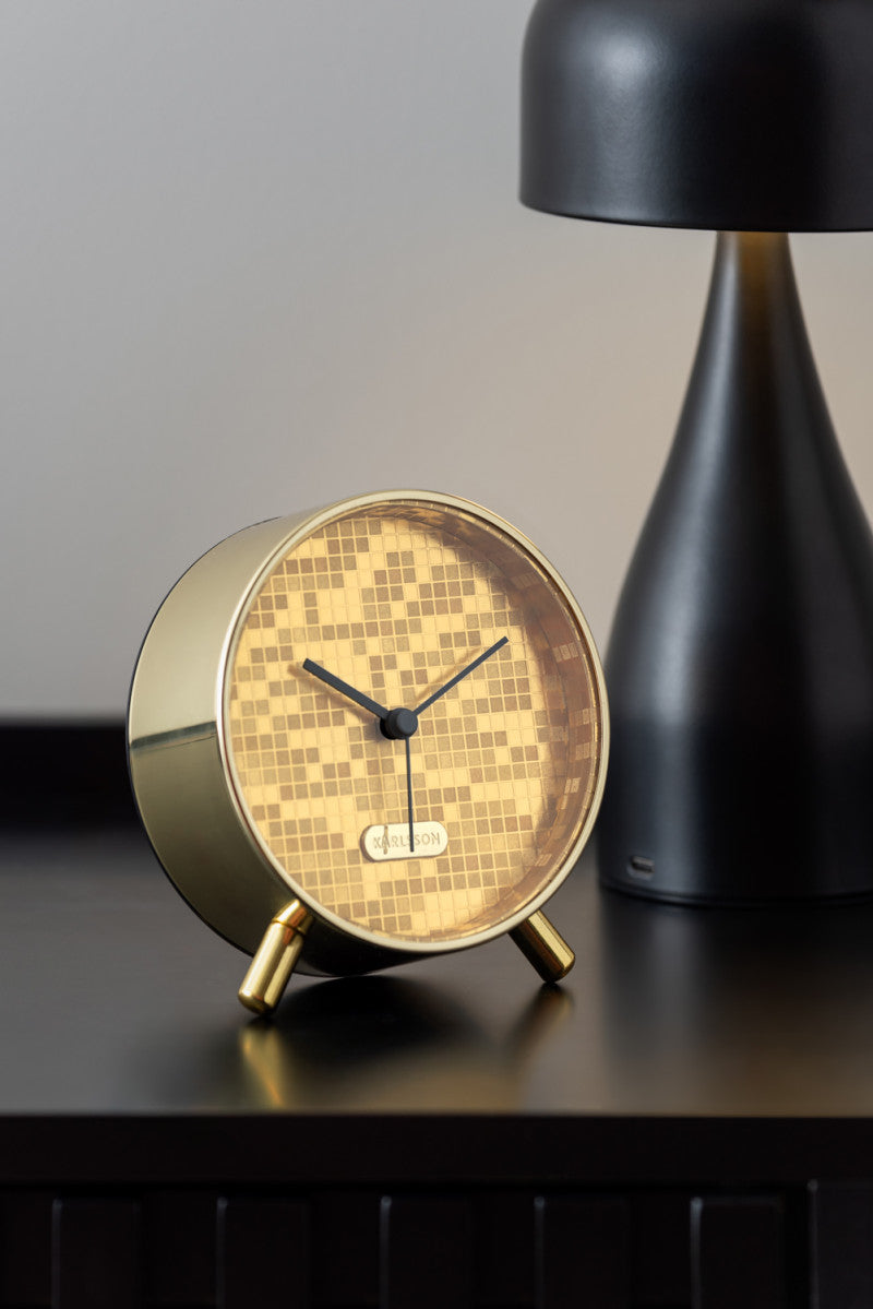 Alarm clock Disco ball Gold