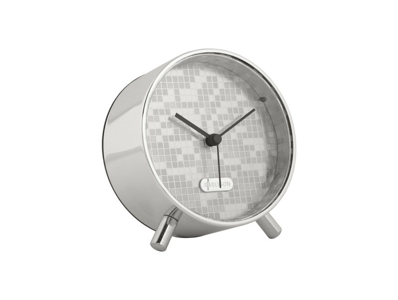 Alarm clock Disco ball silver