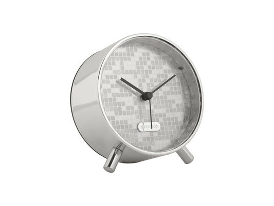 Alarm clock Disco ball silver