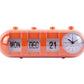 Ore me alarm Retro Tube Calendar Flip Orange