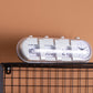 Ore me alarm Retro Tube Calendar Flip Silver