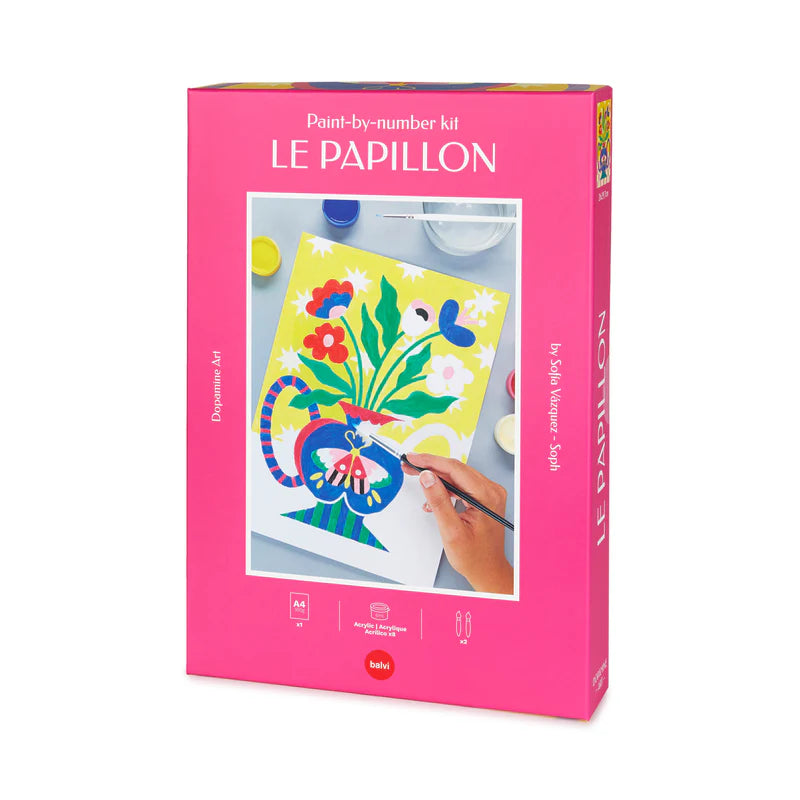 Paint by numbers set La Papillion