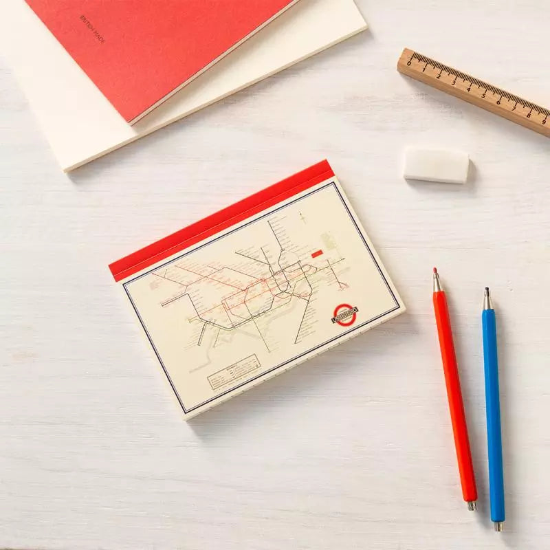 A6 notebook Tube Map