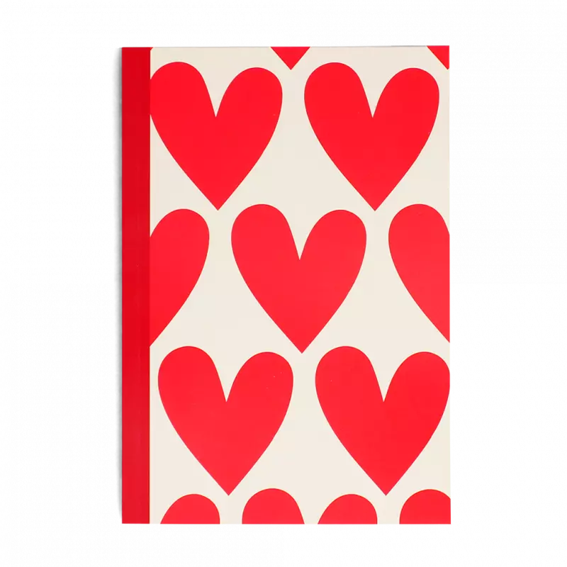 A5 notebook Hearts