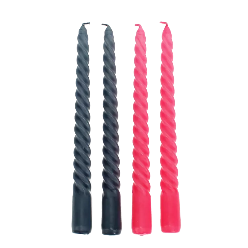 Set Qirinj  Dark grey and pink