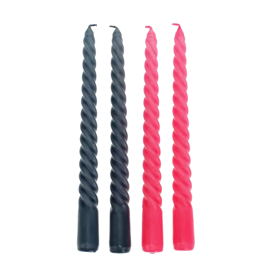 Set Qirinj  Dark grey and pink