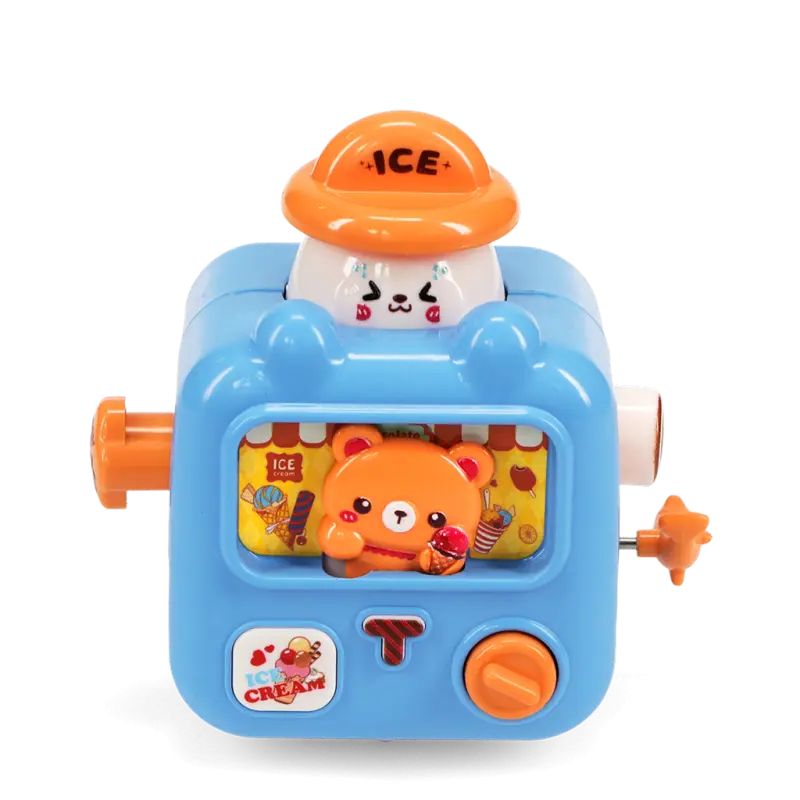 Loje Wind-up ice cream van racer - Blue