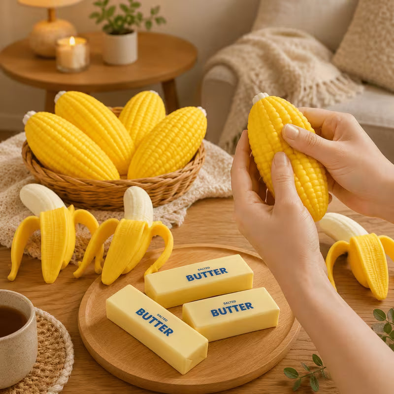 Squishy Butter, Banana, Corn