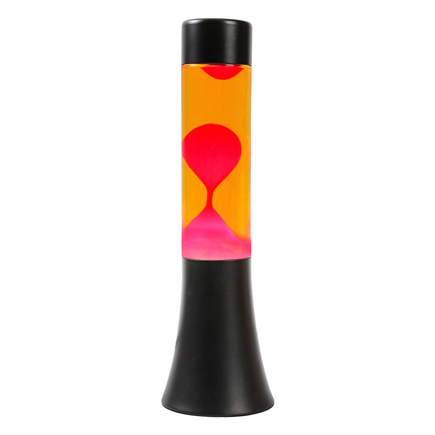 Lava Lamp Orange black base