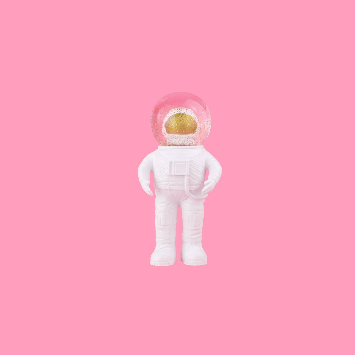 The Astronauts snow globe medium white