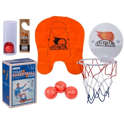 Toilet basketball set