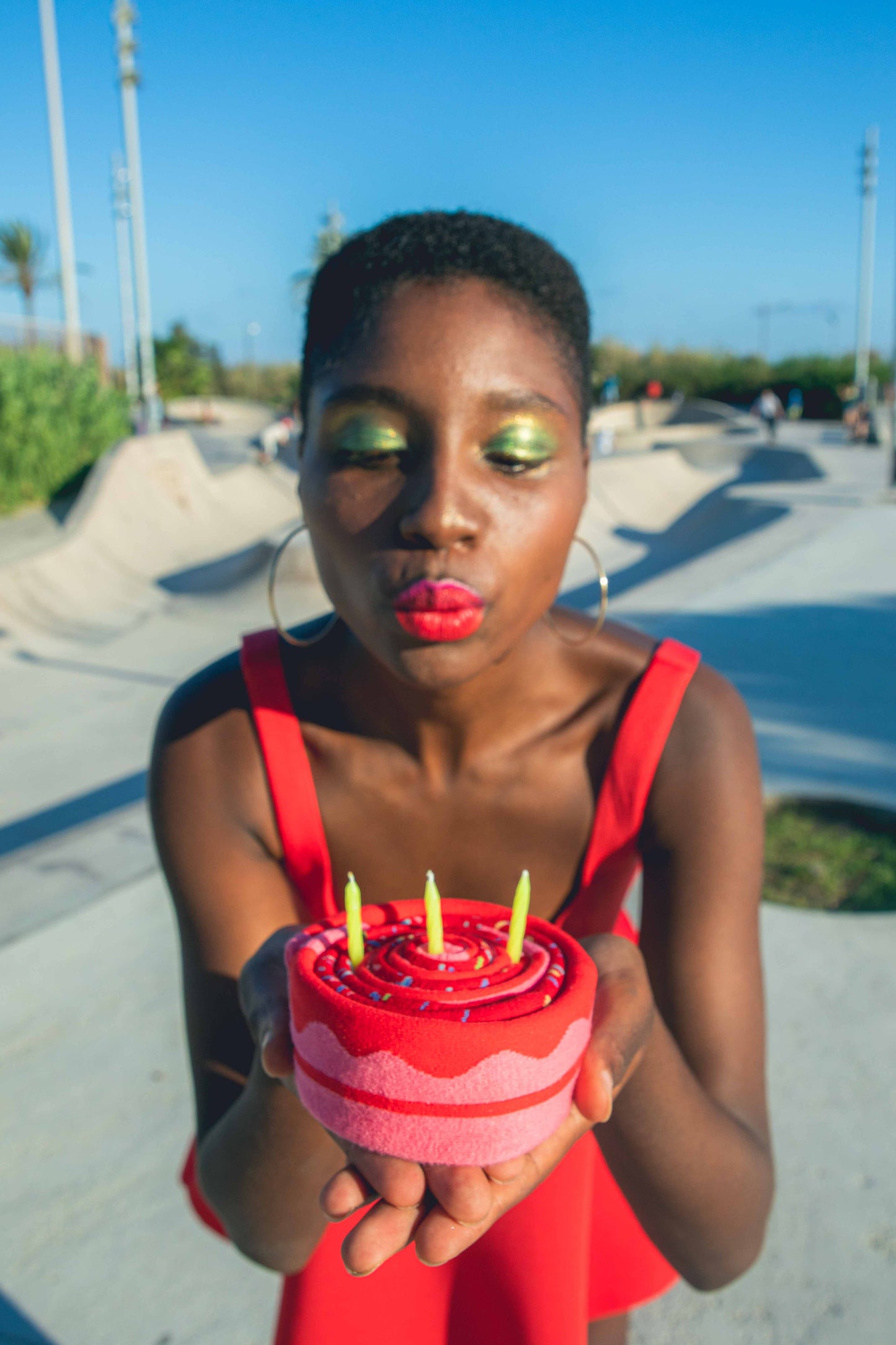 Corape set 2 pale "Birthday cake"