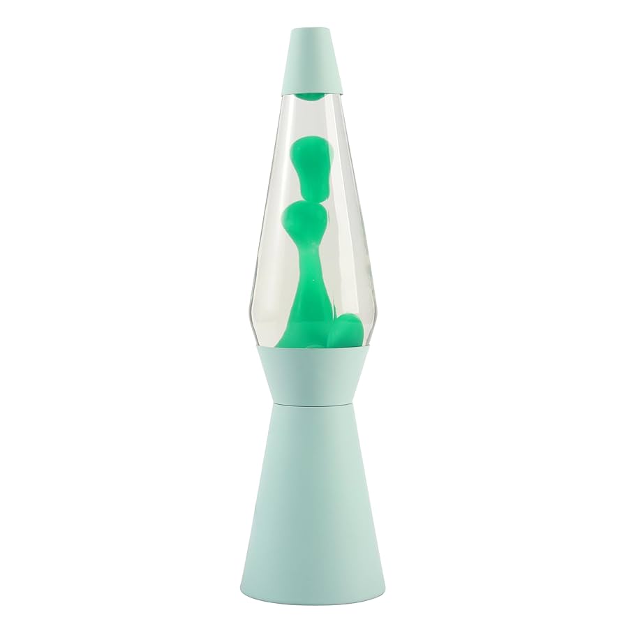 Lava Lamp Green Clear liquid
