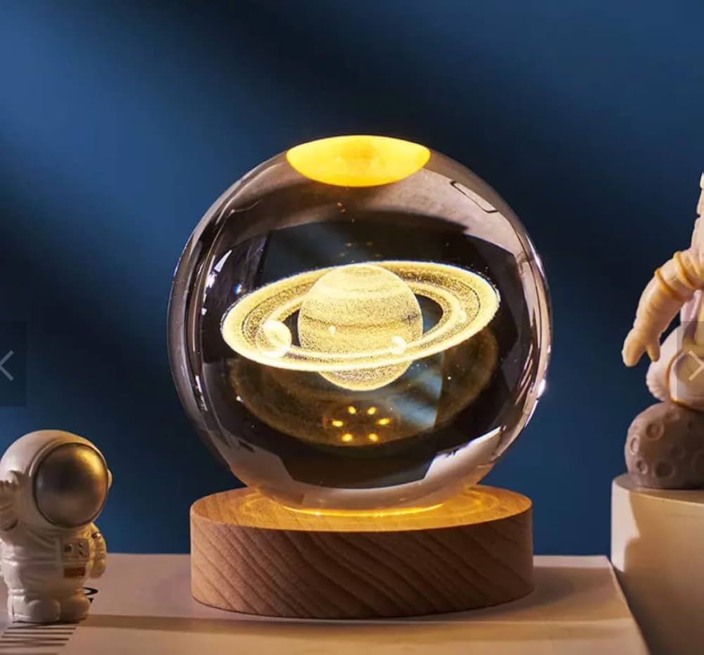 Crystal Ball Saturn Large