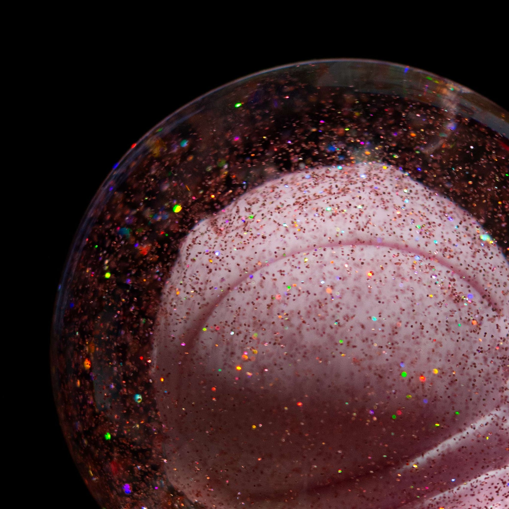 Snow globe Astronaut small pink