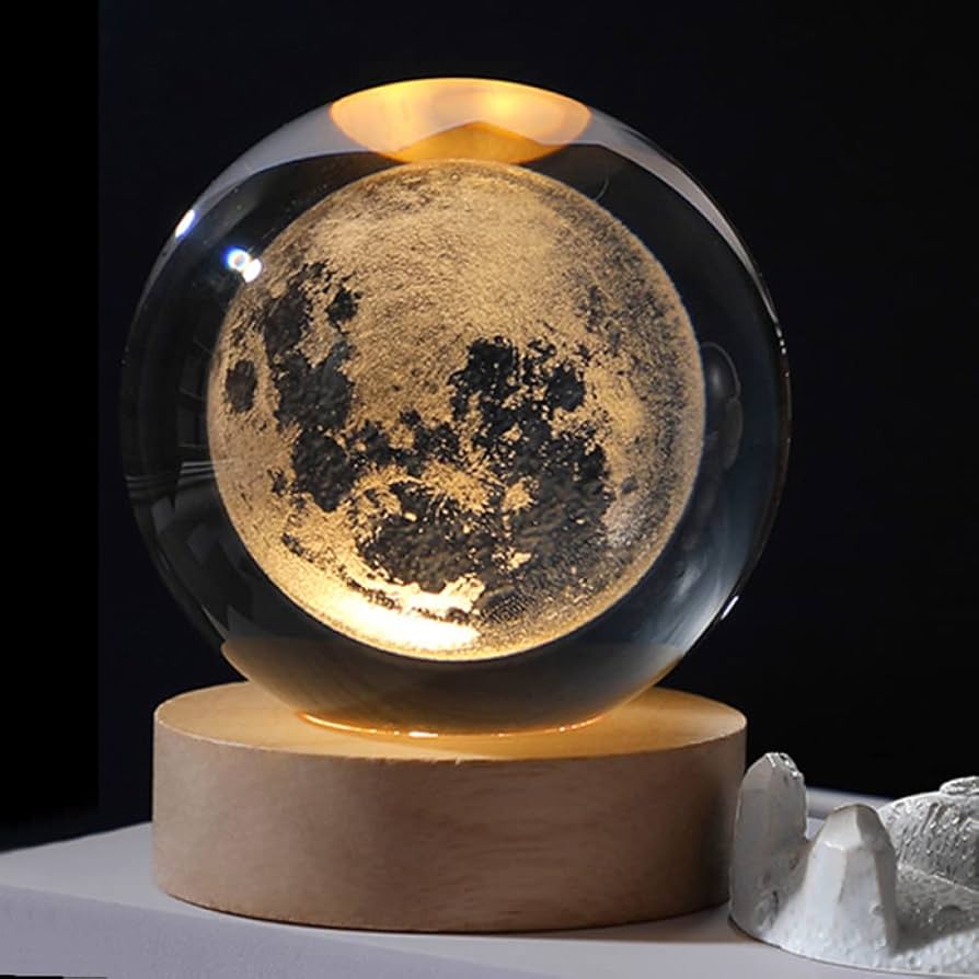 Crystal Ball Lamp Moon