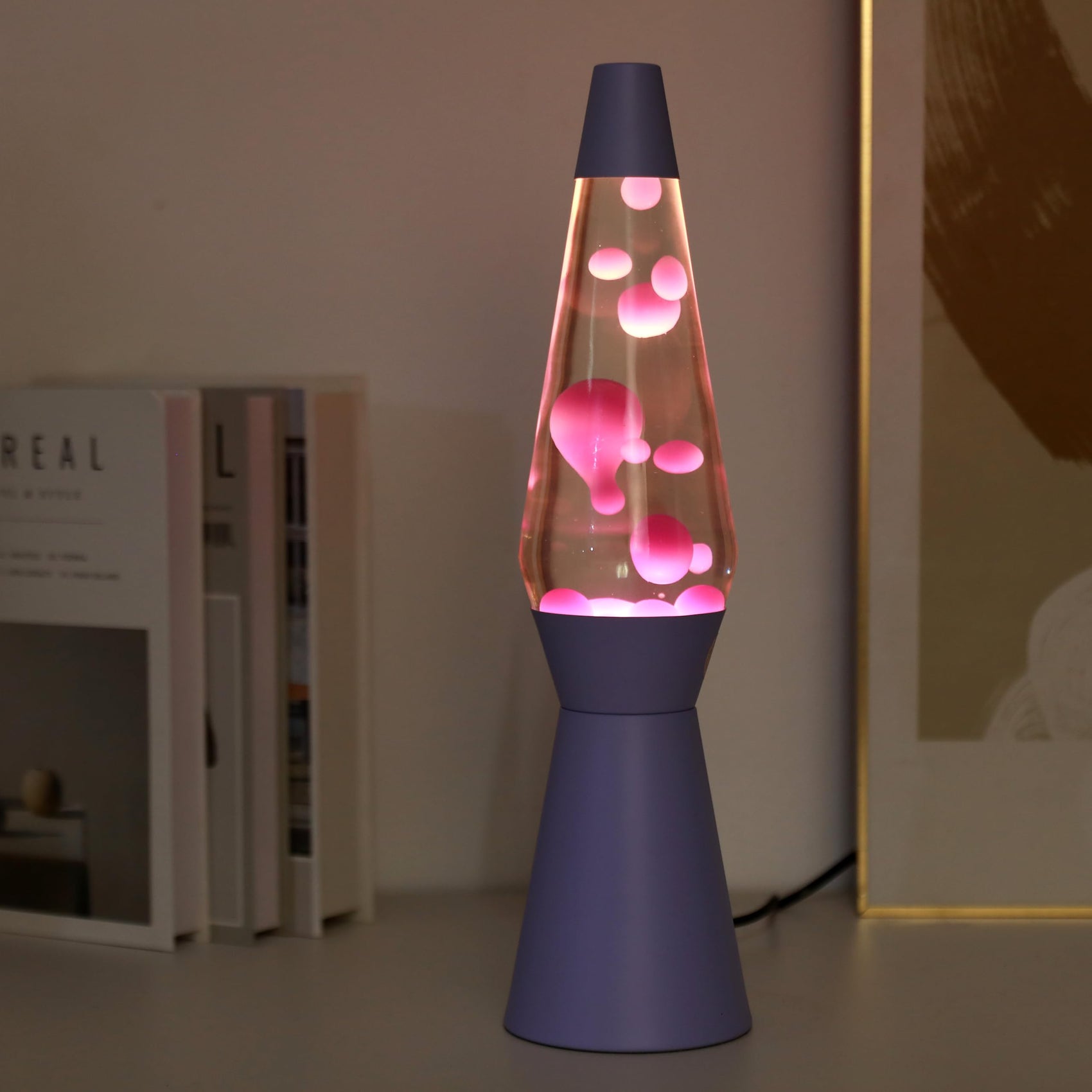 Lava lamp Purple Clear liquid