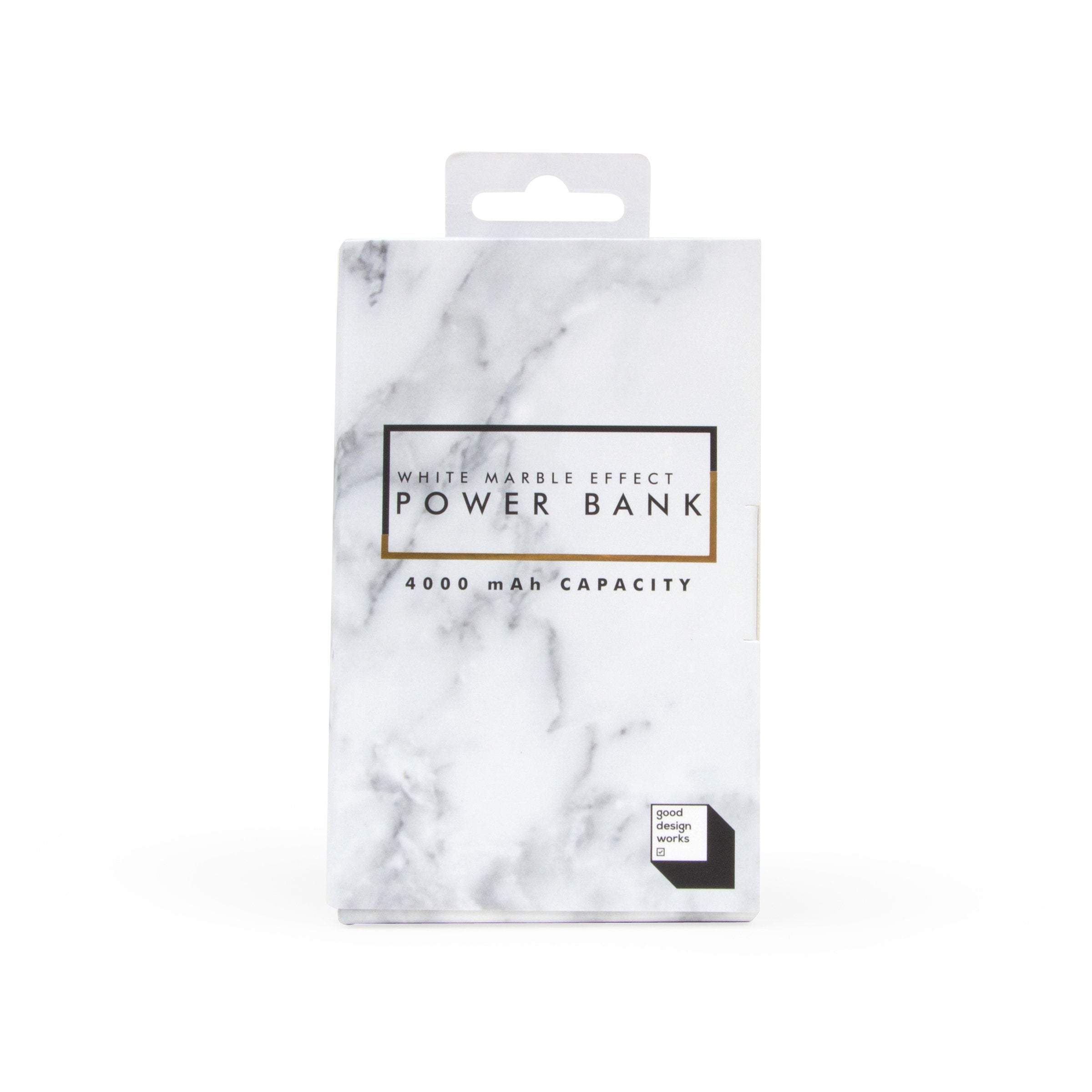 WHITE MARBLE POWER BANK