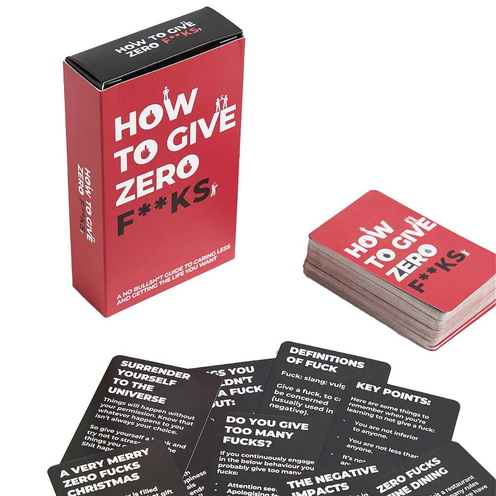HOW TO GIVE ZERO F**KS