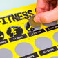 Poster per fitness me gervishtje "100 days of Fitness"