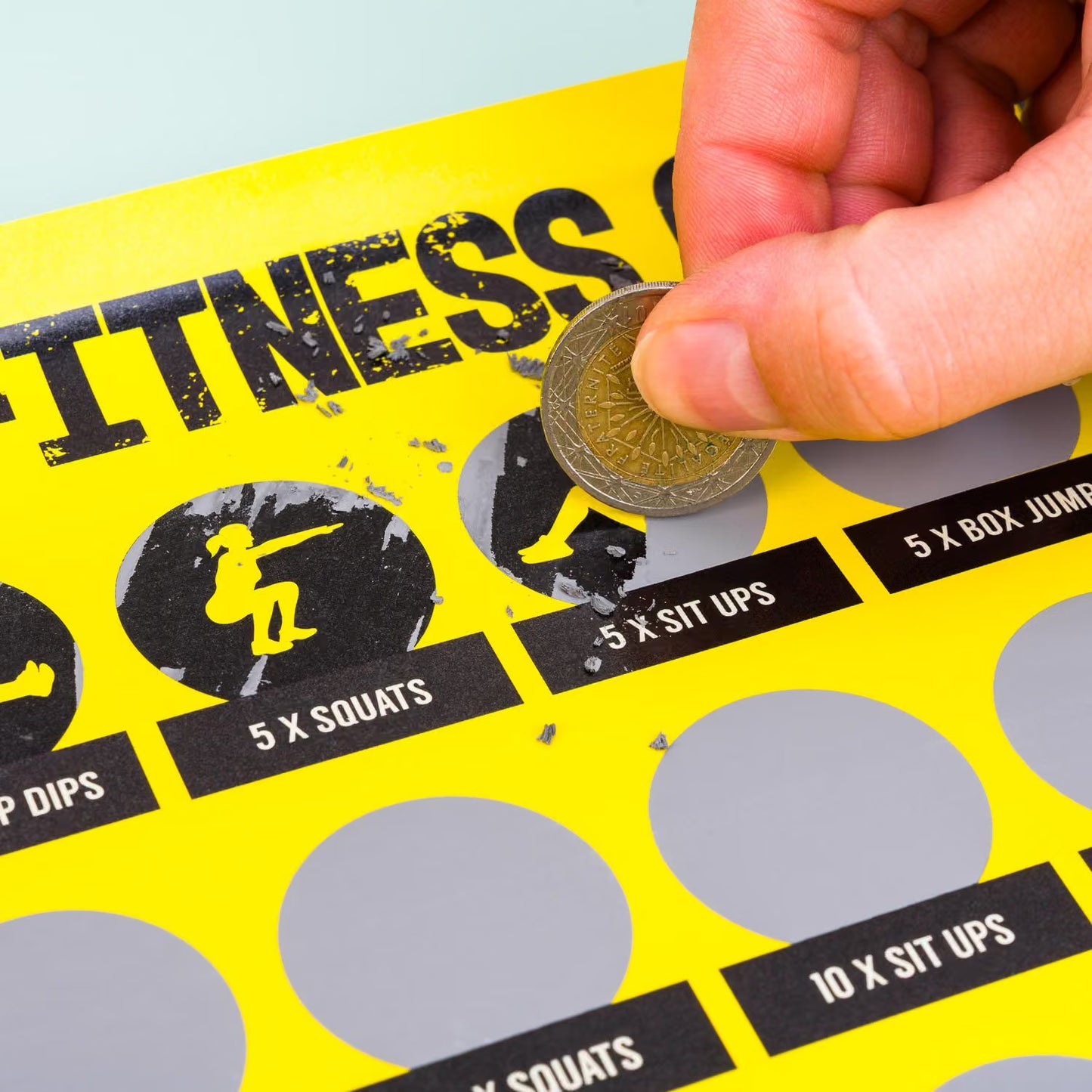 Poster per fitness me gervishtje "100 days of Fitness"