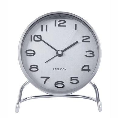 Alarm Clock Classic Number Grey