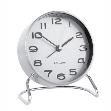 Alarm Clock Classic Number Grey