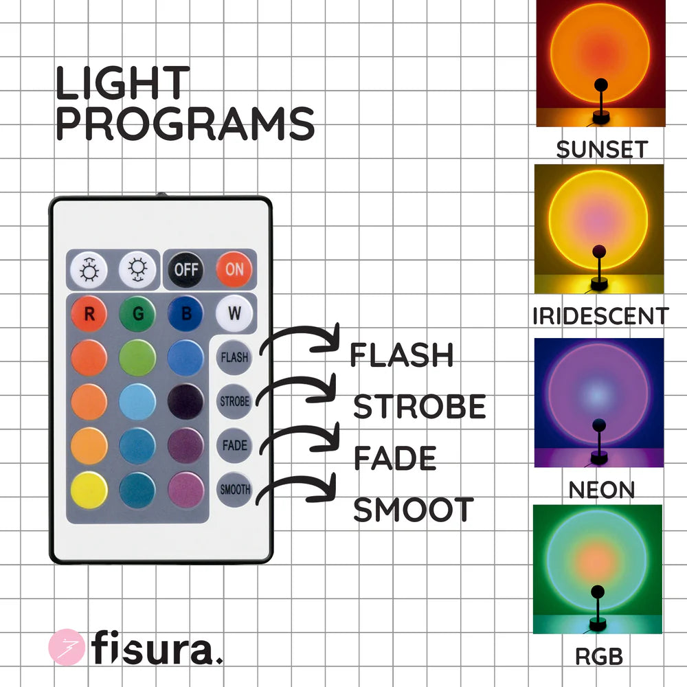 Llamp "Sunset"with USB plug