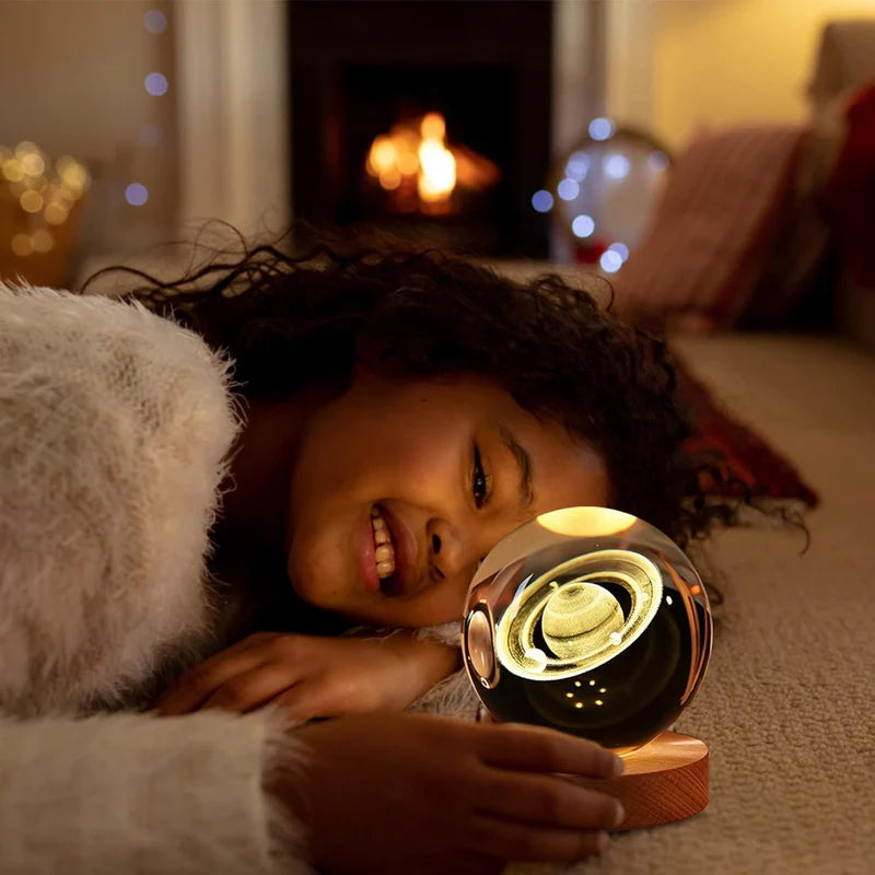 Crystal Ball Saturn Large