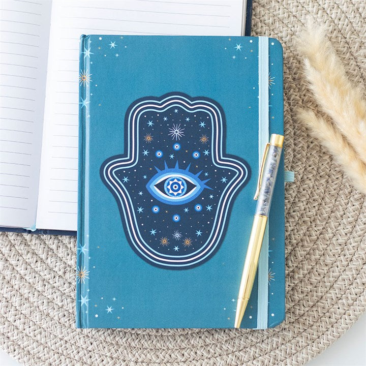 Bllok + Stilolaps me kristale "Hand of Hamsa"