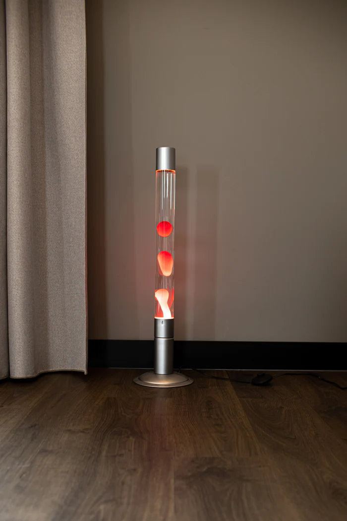 Lava lamp XXL - Transparent and Red