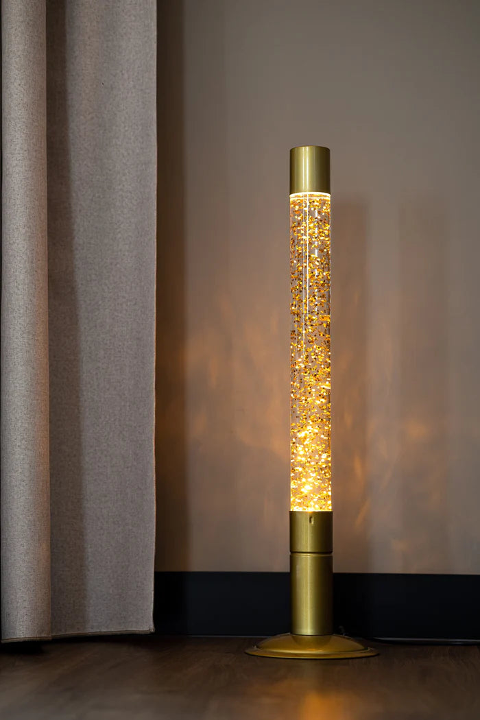 Floor lava lamp XXL - Multicolor glitte