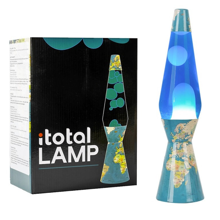 Lava Lamp Blue Map