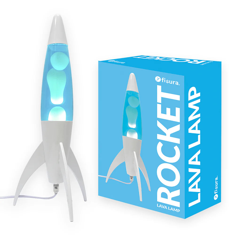 Rocket lava lamp Blue