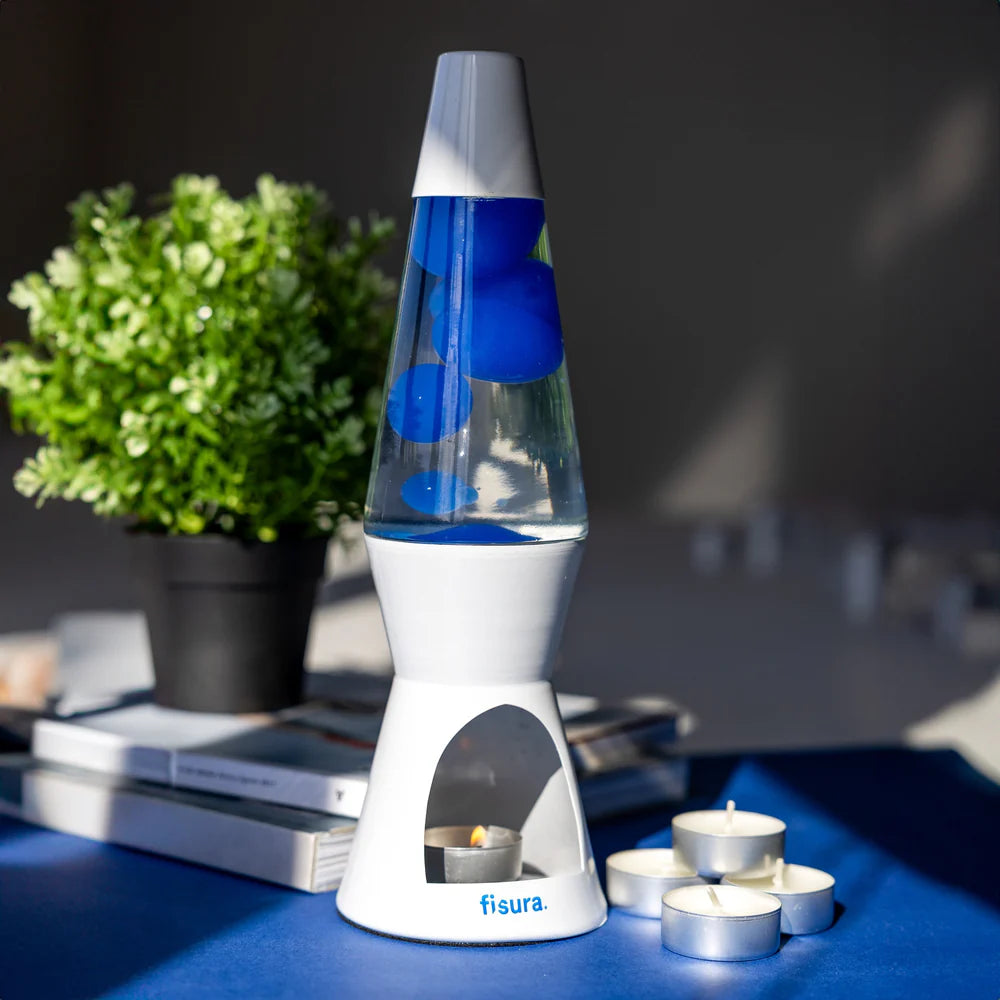 Lava lamp me qiri - White and Blue