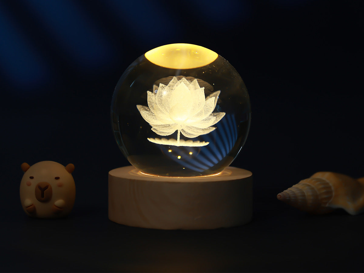 Crystal lamp Lotus e vogel