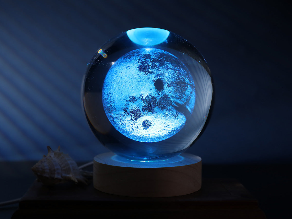 Crystal Lamp Moon Large