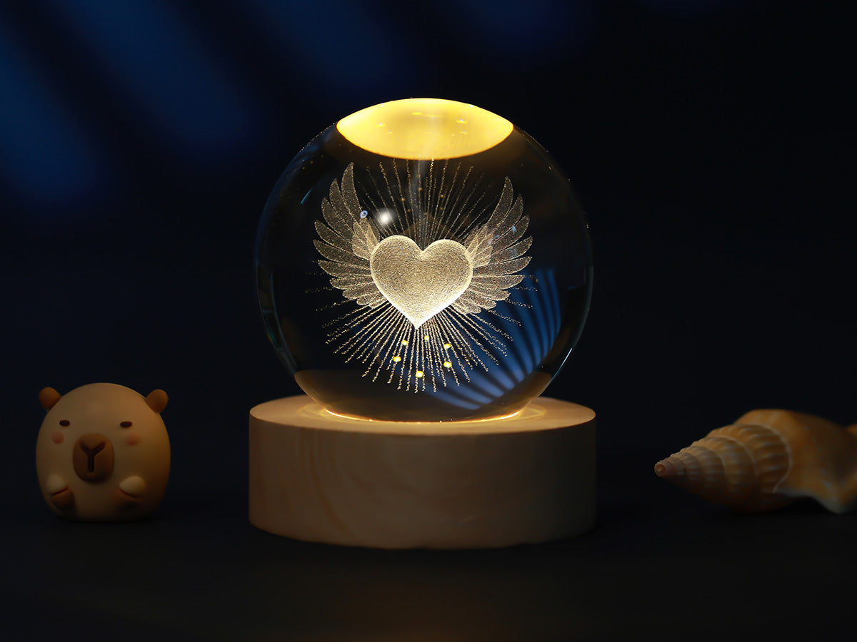 Crystal Ball Heart Small