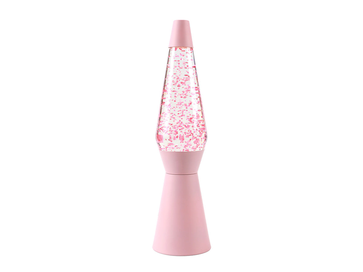 Spaceship Glitter lamp Pink